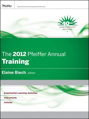 cover image of The 2012 Pfeiffer Annual